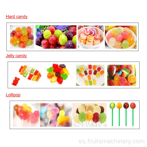 Hard Candy Soft Candy Jelly Línea de producción